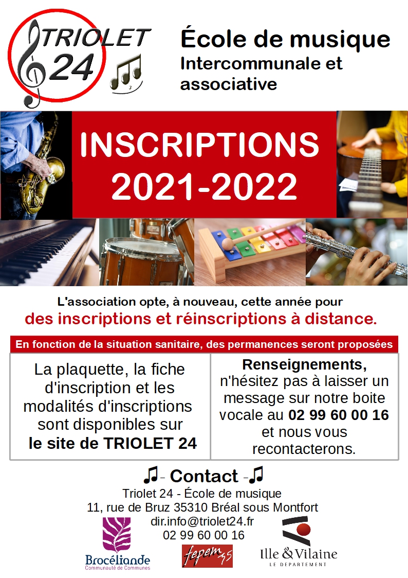 Affiche insciptions 2021 2022