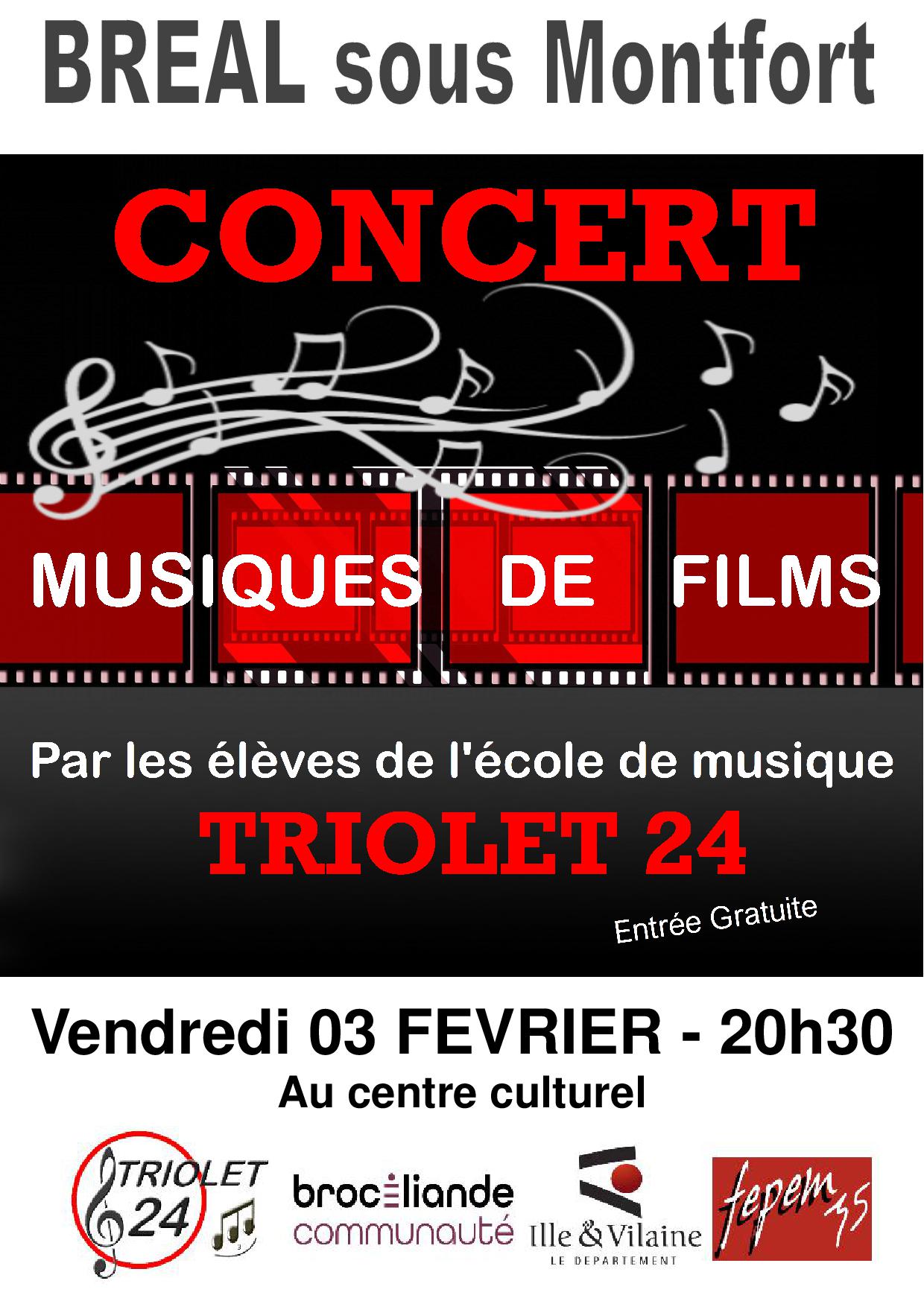 03 fvrier Concert des lves Musiques de Films