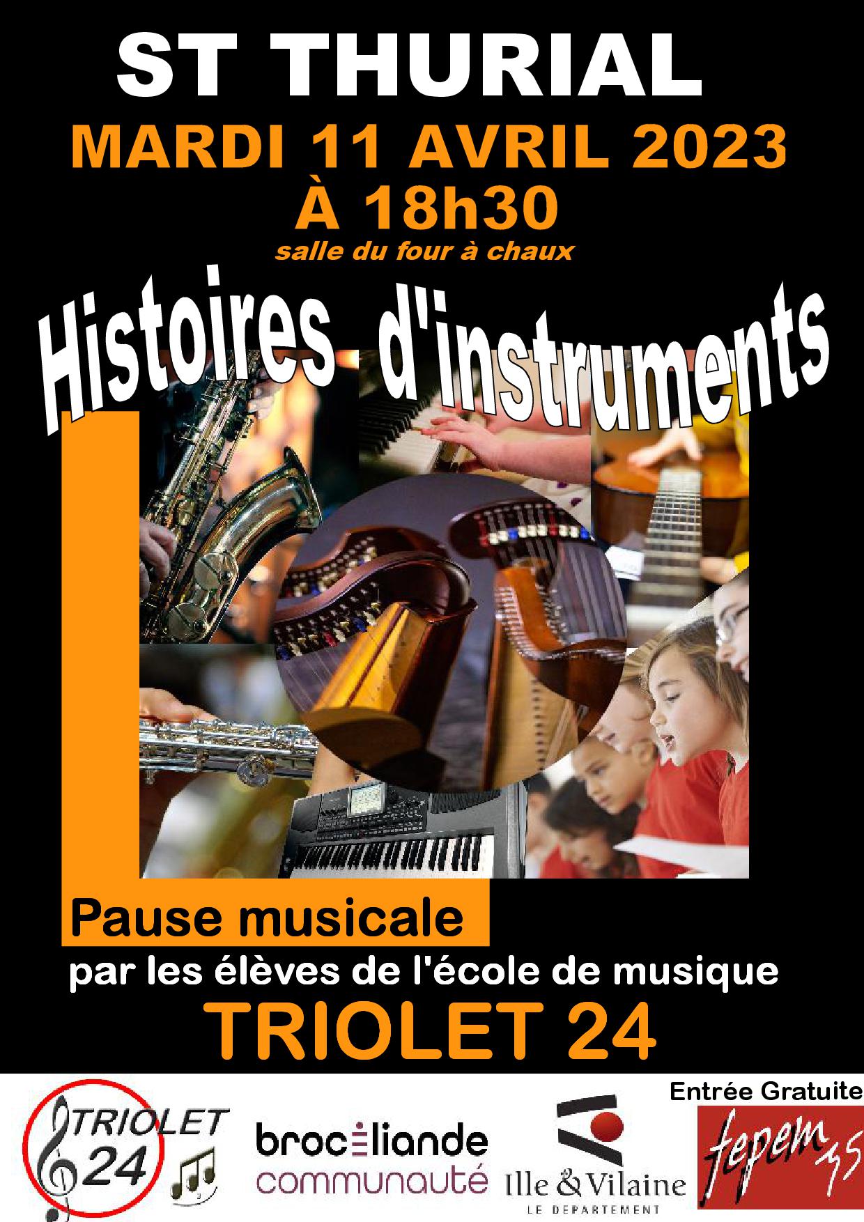 Affiche Concert du 11 avril les instruments